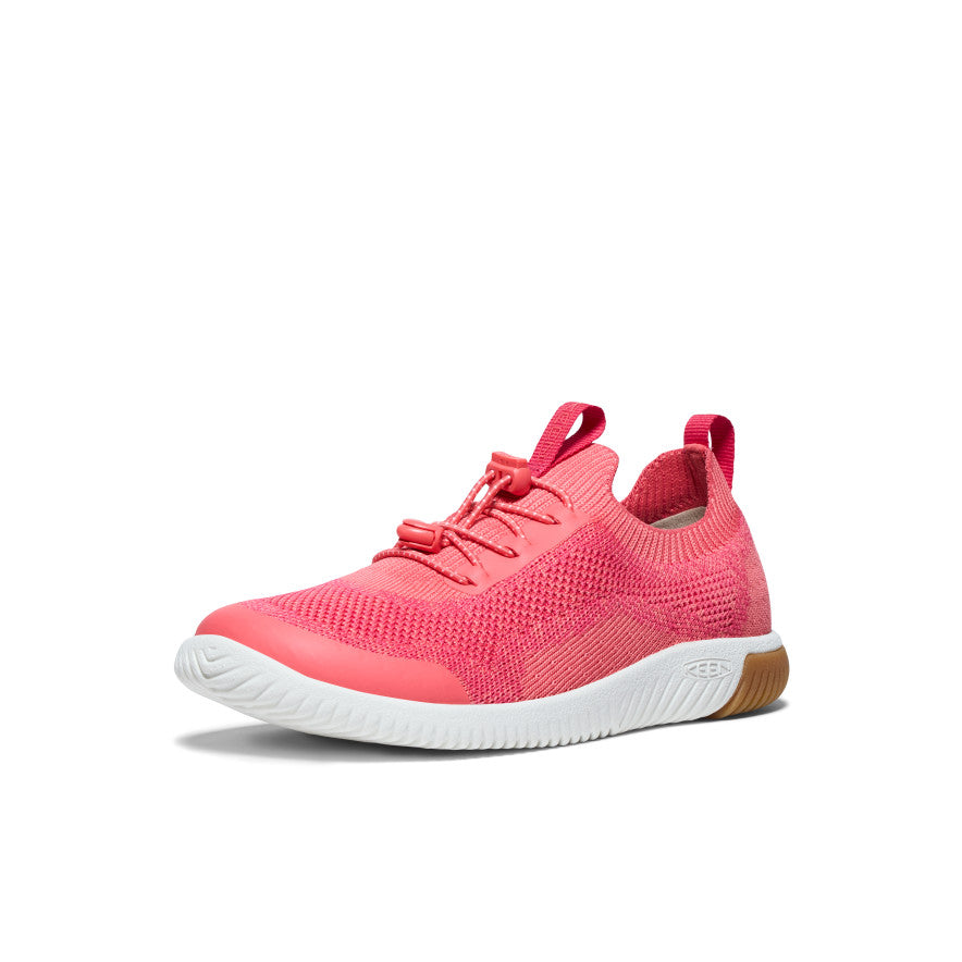 Keen Hot style | Big Kids' KNX Knit Sneaker Dubarry/Star White