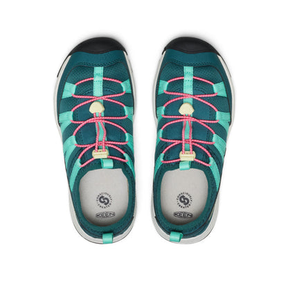 Keen New | Big Kids' Motozoa Sneaker Mediterranea/Pink Lemonade