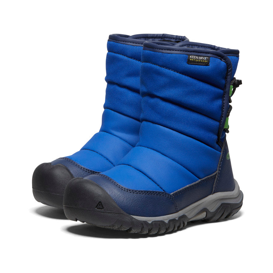 Keen | Little Kids' Puffrider Waterproof Winter Boot Naval Academy/Surf
