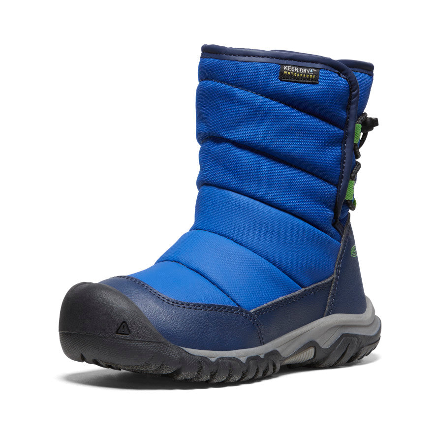 Keen | Little Kids' Puffrider Waterproof Winter Boot Naval Academy/Surf