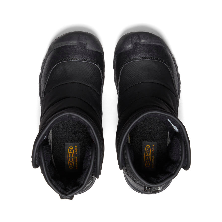 Keen Discount | Big Kids' Puffrider Waterproof Winter Boot Black/Steel Grey