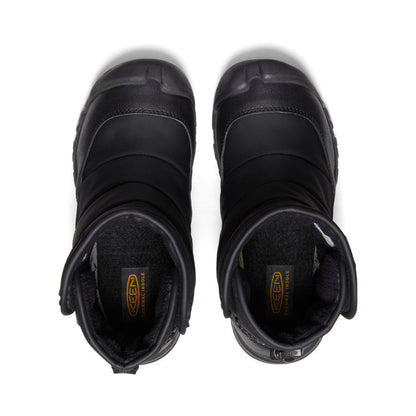 Keen Discount | Big Kids' Puffrider Waterproof Winter Boot Black/Steel Grey