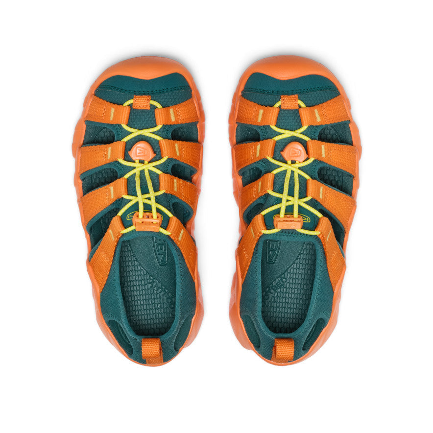 Keen Discount | Big Kids' Hyperport H2 Sandal Mediterranea/Orange Peel